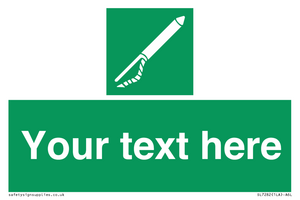 Custom sign safe condition Line throwing appliance